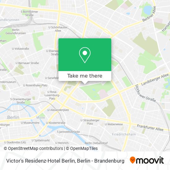 Victor's Residenz-Hotel Berlin map