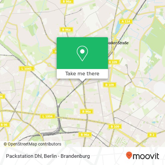 Packstation Dhl map