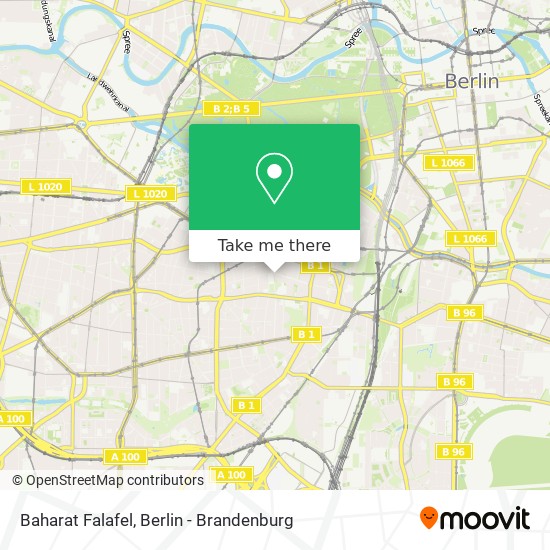 Baharat Falafel map