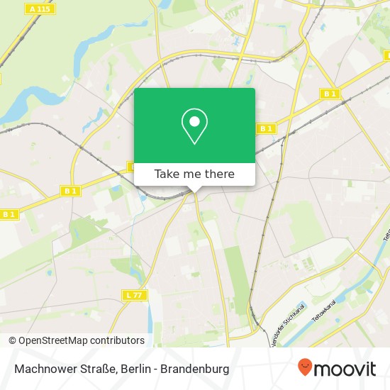 Machnower Straße map