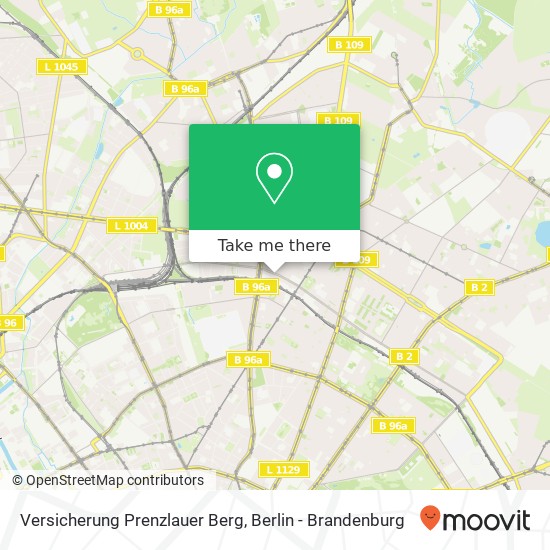 Versicherung Prenzlauer Berg map