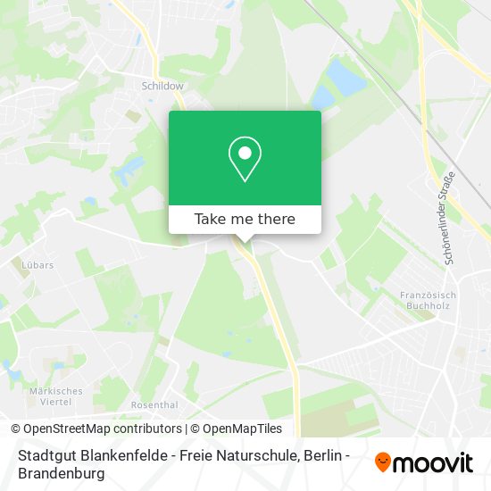 Карта Stadtgut Blankenfelde - Freie Naturschule