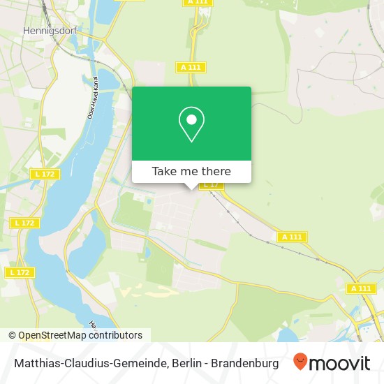 Matthias-Claudius‎-Gemeinde map