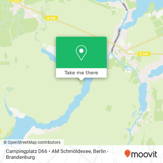 Campingplatz D66 • AM Schmöldesee map