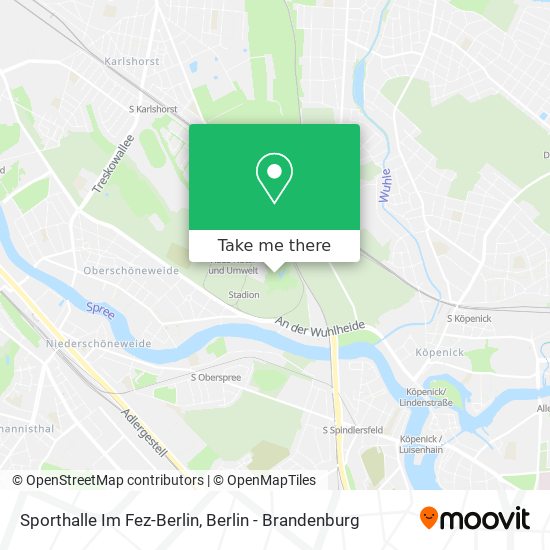 Карта Sporthalle Im Fez-Berlin