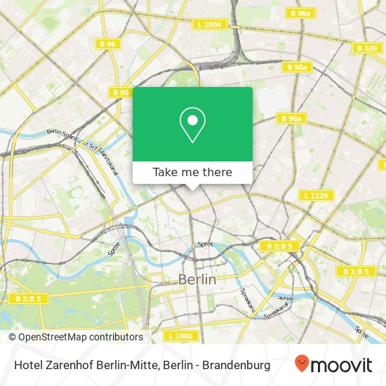 Hotel Zarenhof Berlin-Mitte map