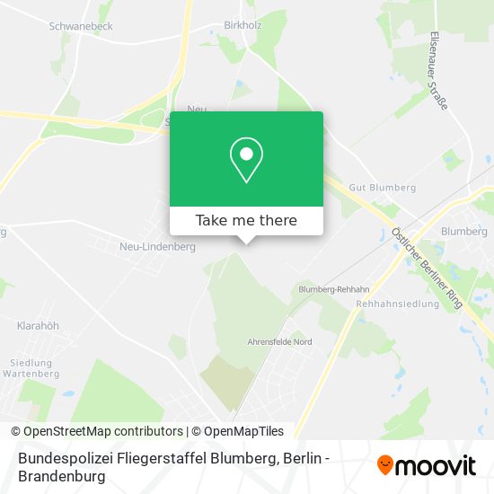 Bundespolizei Fliegerstaffel Blumberg map