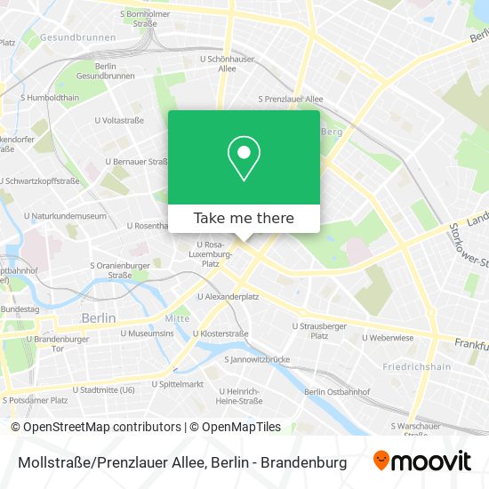 Карта Mollstraße/Prenzlauer Allee