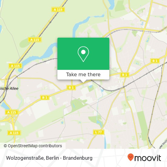 Wolzogenstraße map