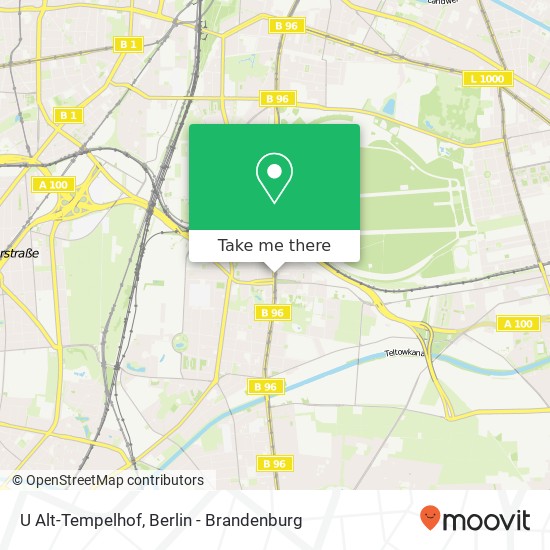 U Alt-Tempelhof map