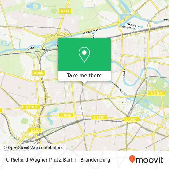 Карта U Richard-Wagner-Platz