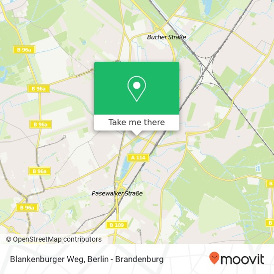 Blankenburger Weg map