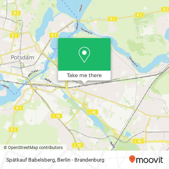 Spätkauf Babelsberg map