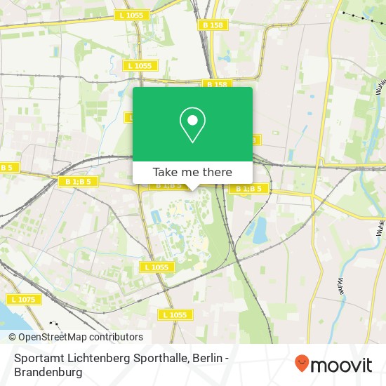 Sportamt Lichtenberg Sporthalle map