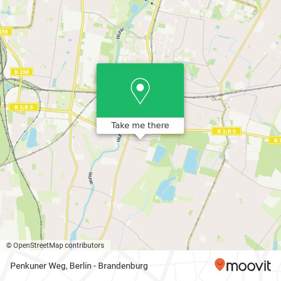 Penkuner Weg map