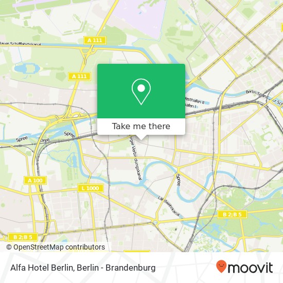 Alfa Hotel Berlin map