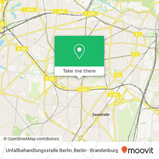 Unfallbehandlungsstelle Berlin map