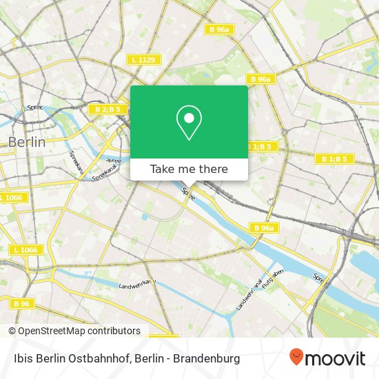 Ibis Berlin Ostbahnhof map