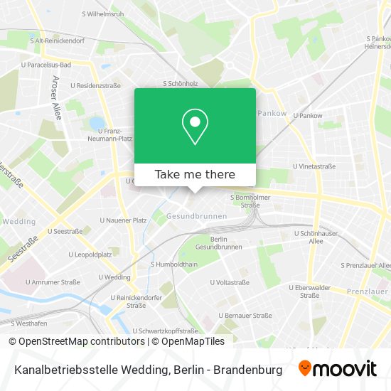 Kanalbetriebsstelle Wedding map