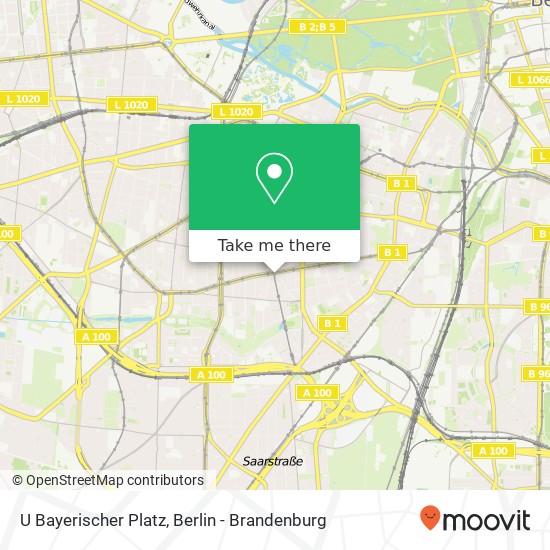 U Bayerischer Platz map