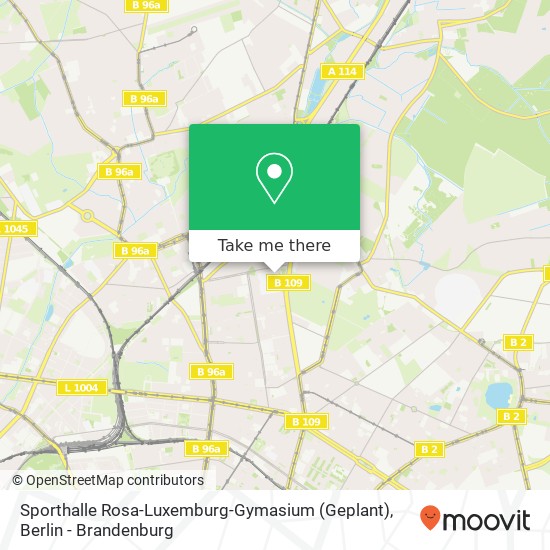 Sporthalle Rosa-Luxemburg-Gymasium (Geplant) map
