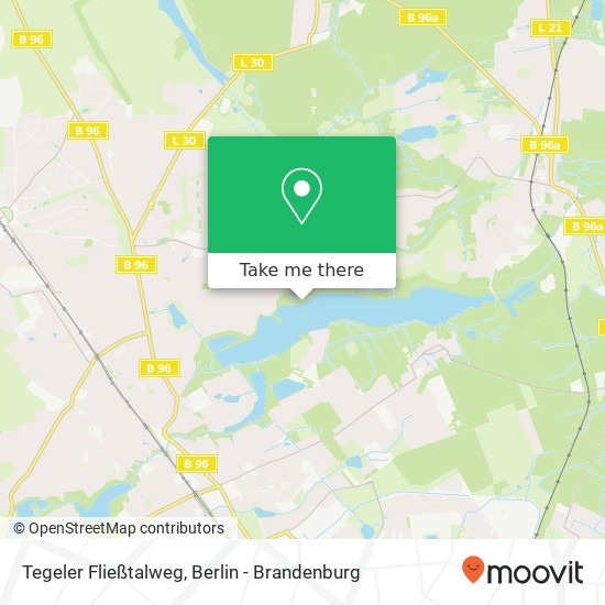 Tegeler Fließtalweg map