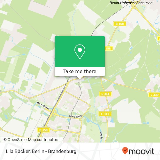 Карта Lila Bäcker