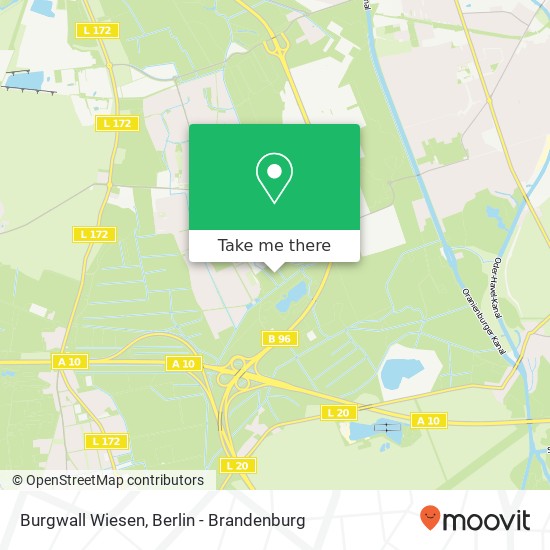 Burgwall Wiesen map