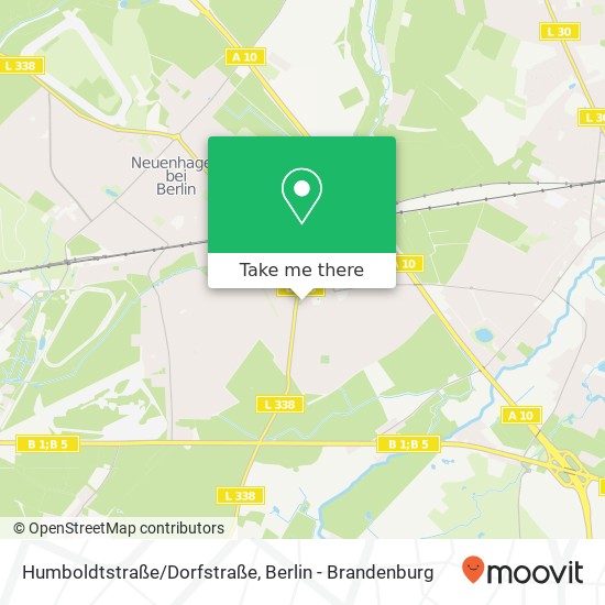 Карта Humboldtstraße/Dorfstraße