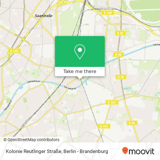 Kolonie Reutlinger Straße map