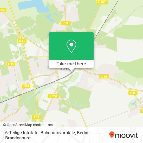 6-Teilige Infotafel Bahnhofsvorplatz map