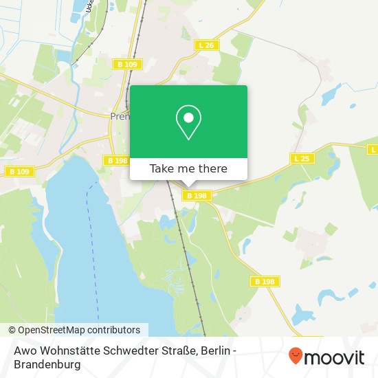 Awo Wohnstätte Schwedter Straße map