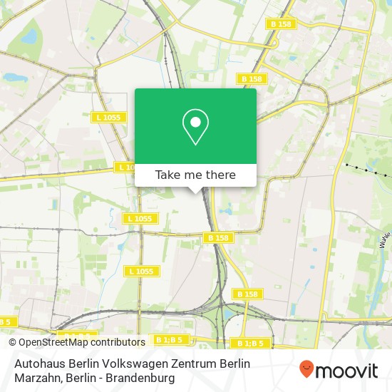 Autohaus Berlin Volkswagen Zentrum Berlin Marzahn map