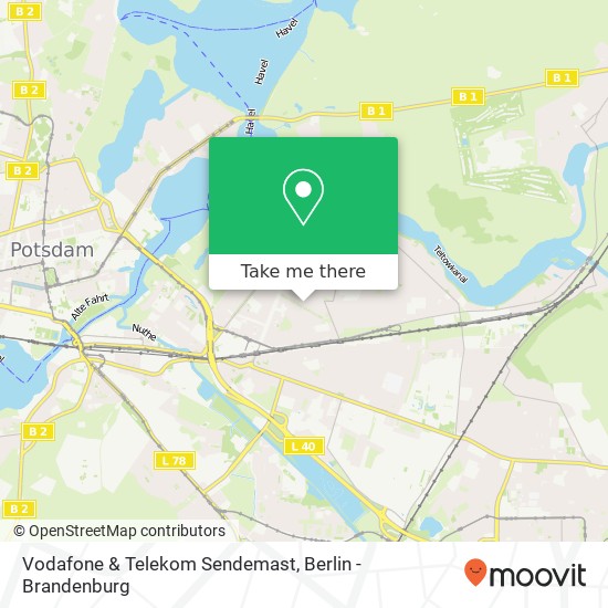 Vodafone & Telekom Sendemast map