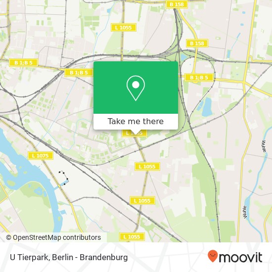 U Tierpark map