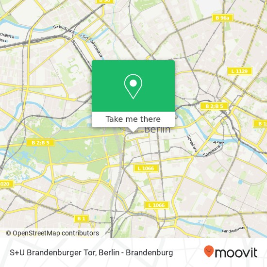 S+U Brandenburger Tor map
