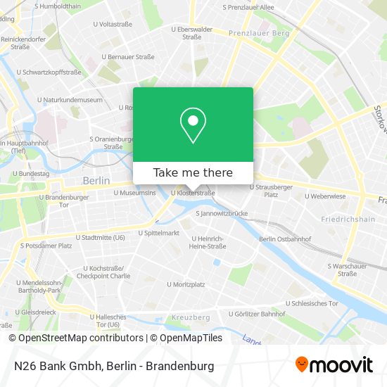 N26 Bank Gmbh map