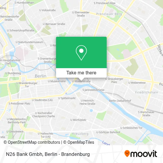 N26 Bank Gmbh map