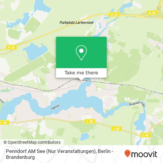 Карта Penndorf AM See (Nur Veranstaltungen)