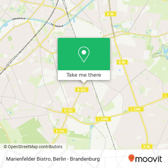 Marienfelder Bistro map
