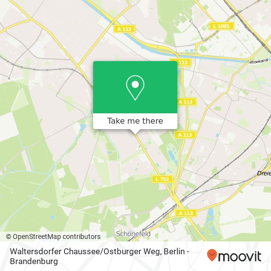 Waltersdorfer Chaussee / Ostburger Weg map