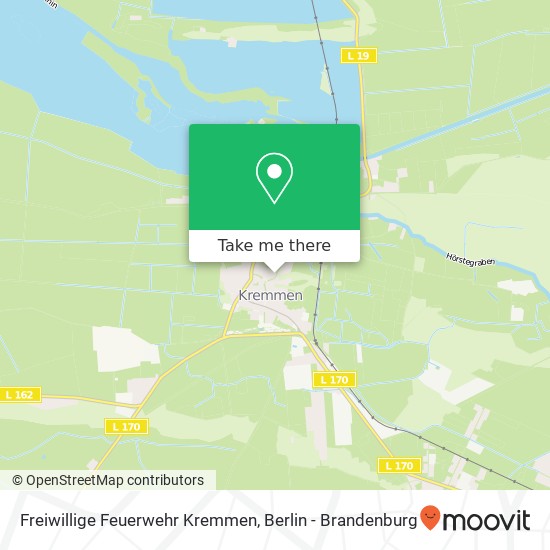 Freiwillige Feuerwehr Kremmen map