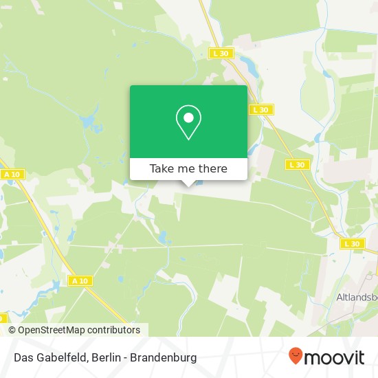 Карта Das Gabelfeld