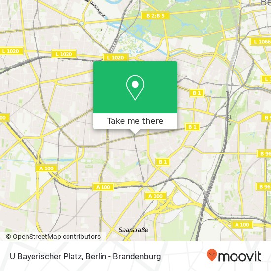 U Bayerischer Platz map