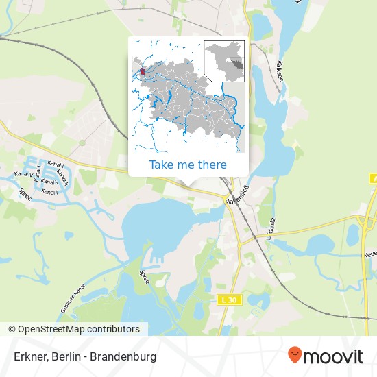 Erkner map