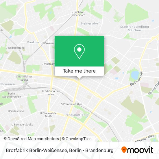 Brotfabrik Berlin-Weißensee map