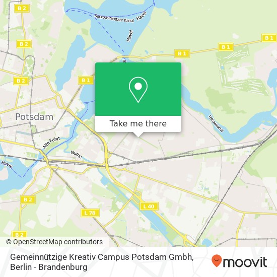 Gemeinnützige Kreativ Campus Potsdam Gmbh map