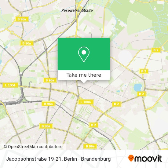 Карта Jacobsohnstraße 19-21