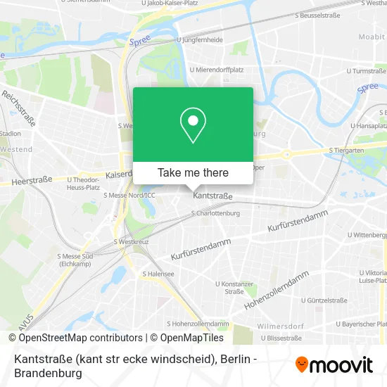 Карта Kantstraße (kant str ecke windscheid)