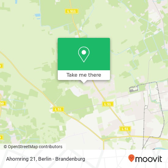 Карта Ahornring 21, Sielow, 03055 Cottbus